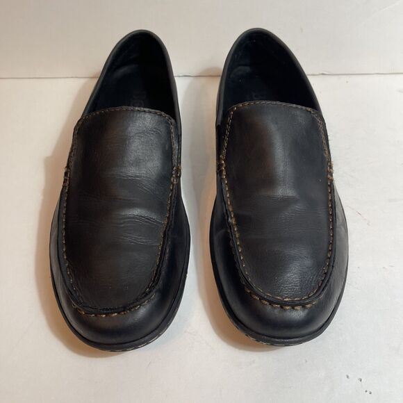 BORN Men’s Size 9 M Black Leather Loafers - Picture 1 of 6